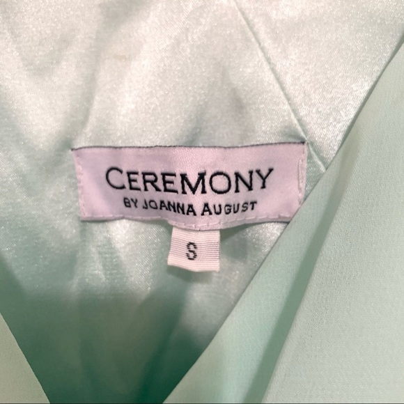 CEREMONY I Want Candy Chiffon Mint wrap Dress S - Picture 4 of 9